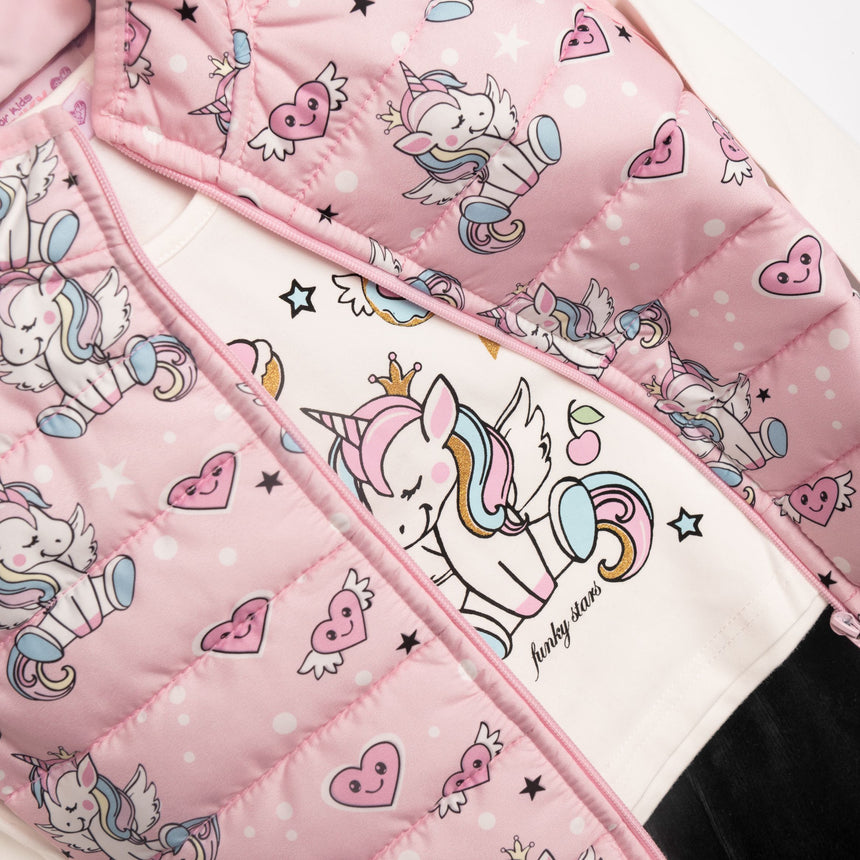 FUNKY FOR KIDS 226-795103-1 Set of 3pcs sleeveless jacket for girl