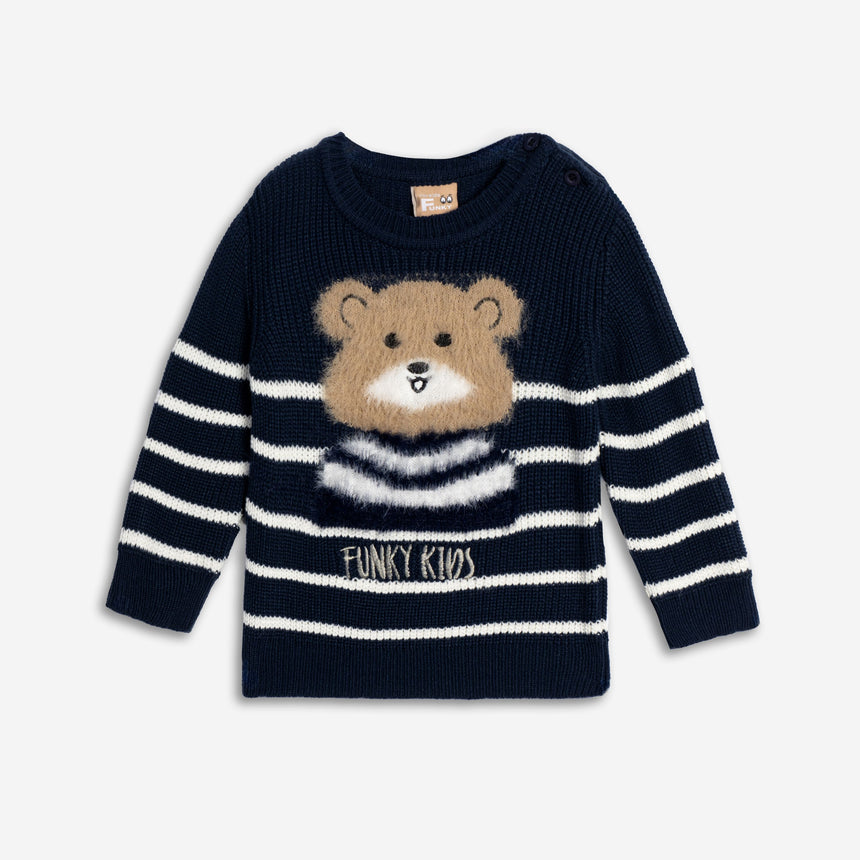FUNKY FOR KIDS 226-810101-1 Μπλούζα πλεκτή μηνών αγόρι