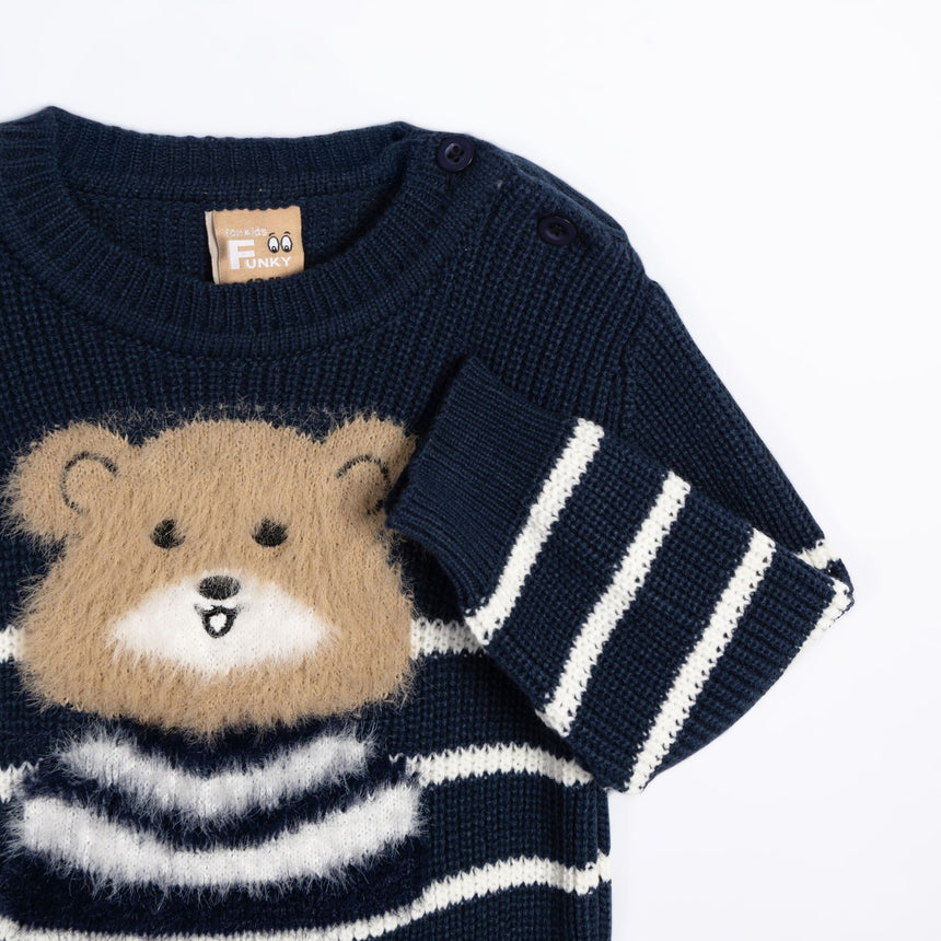 FUNKY FOR KIDS 226-810101-1 Μπλούζα πλεκτή μηνών αγόρι