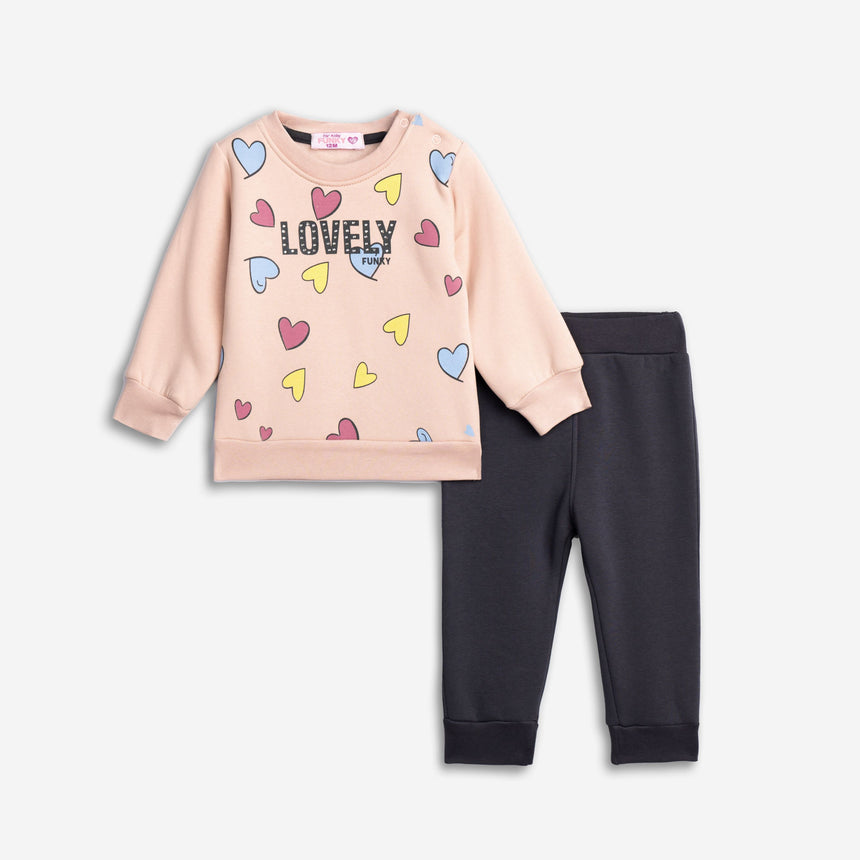 FUNKY FOR KIDS 226-917121-1 Girl's sweatshirt and jumpsuit set