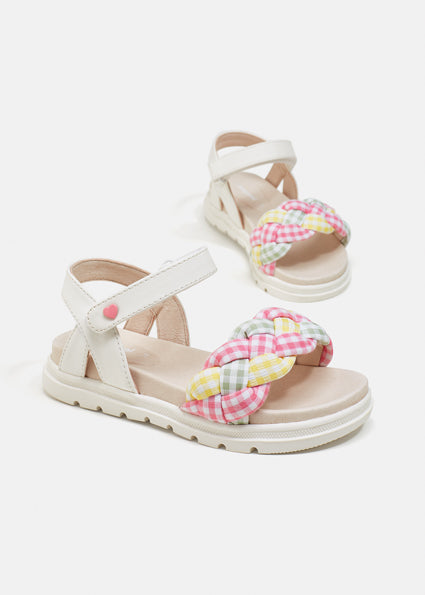 Mayoral 45.453-Sandalia Trenza Colour36-Multicolor