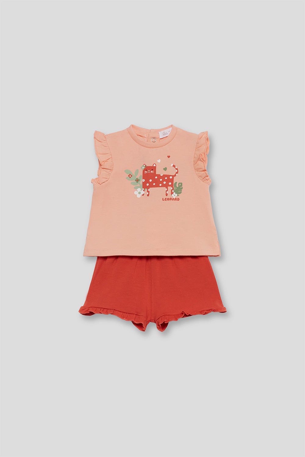 Street Monkey 251021 girl's set coral