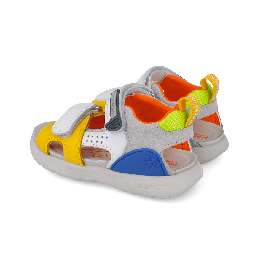 Biomechanics SANDALIAS URBAN 252218-C696 BLANCO Y AMARILLO