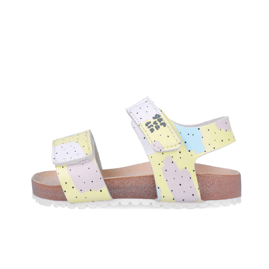 Garvalin SANDALIA ESTAMPADA 252460-A253 AMARILLO