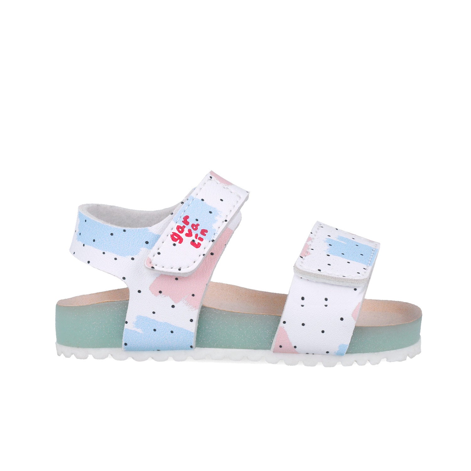 Garvalin SANDALIA ESTAMPADA 252460-B050 BLANCO