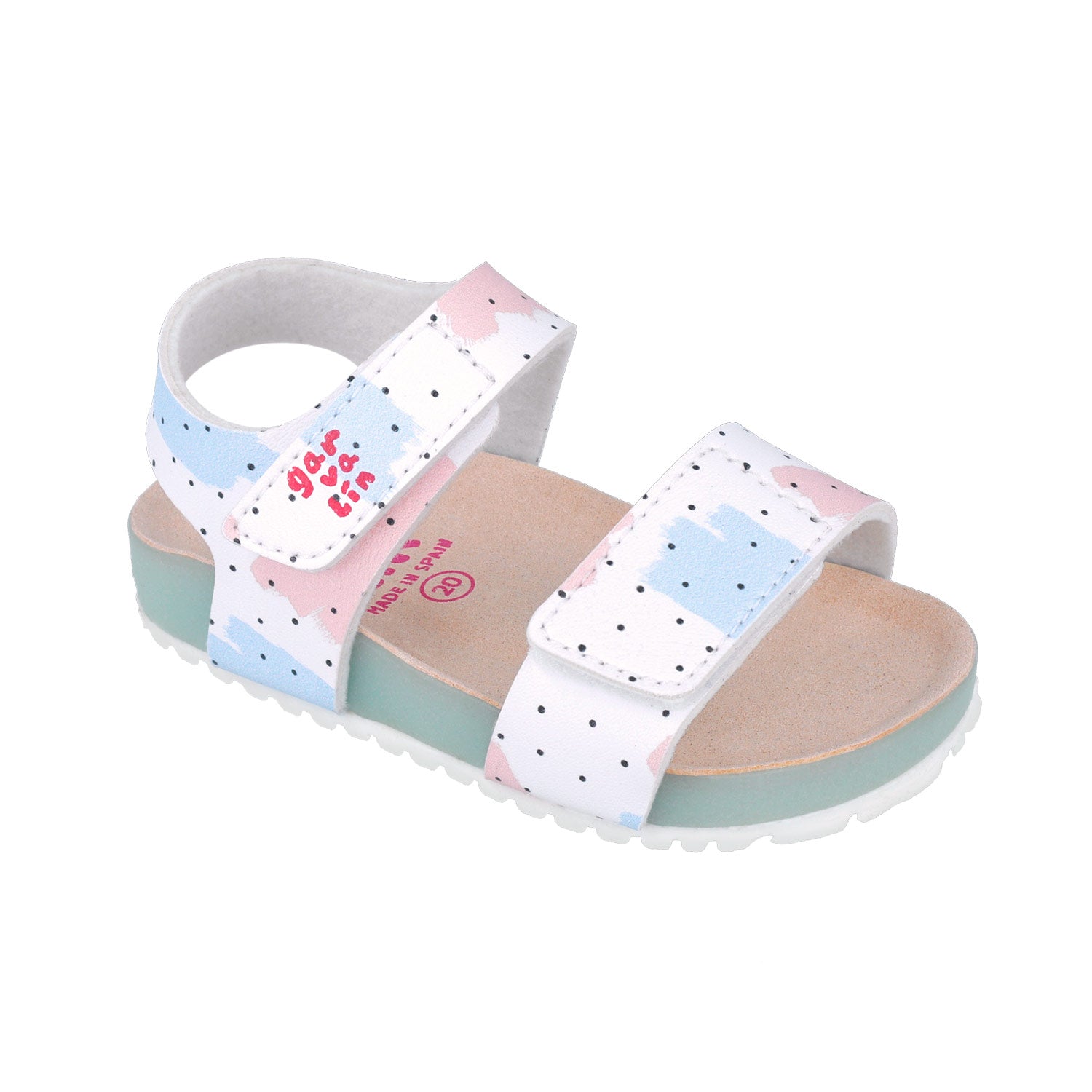 Garvalin SANDALIA ESTAMPADA 252460-B050 BLANCO