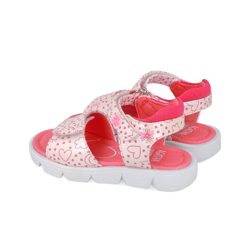 Agatha Ruiz De La Prada SANDALIA ESTAMPADA 252926-A050 BLANCO