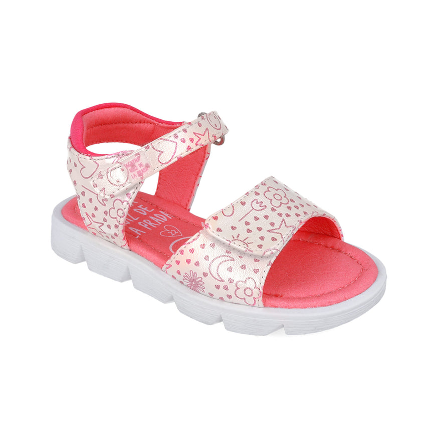 Agatha Ruiz De La Prada SANDALIA ESTAMPADA 252926-A050 BLANCO