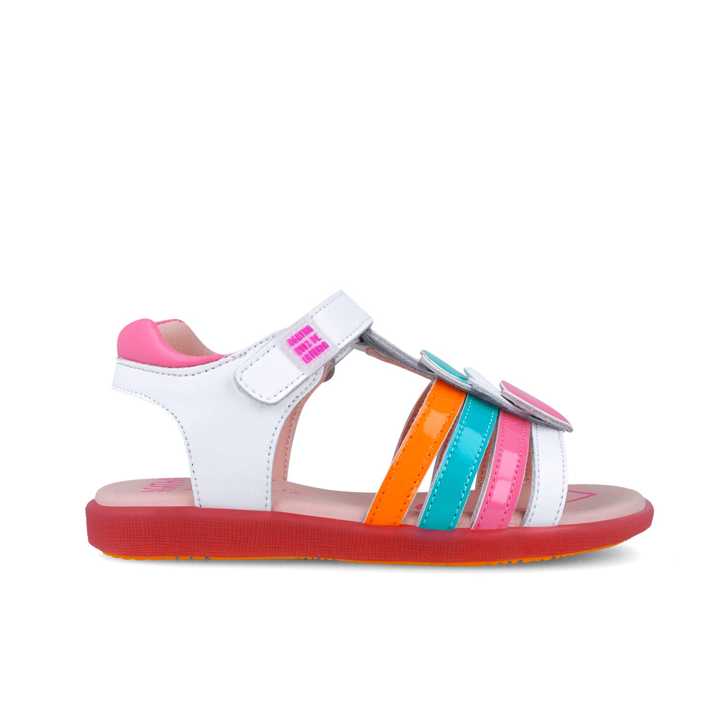 Agatha Ruiz De La Prada 252965-A050 SANDALIA CORAZONES BLANCO