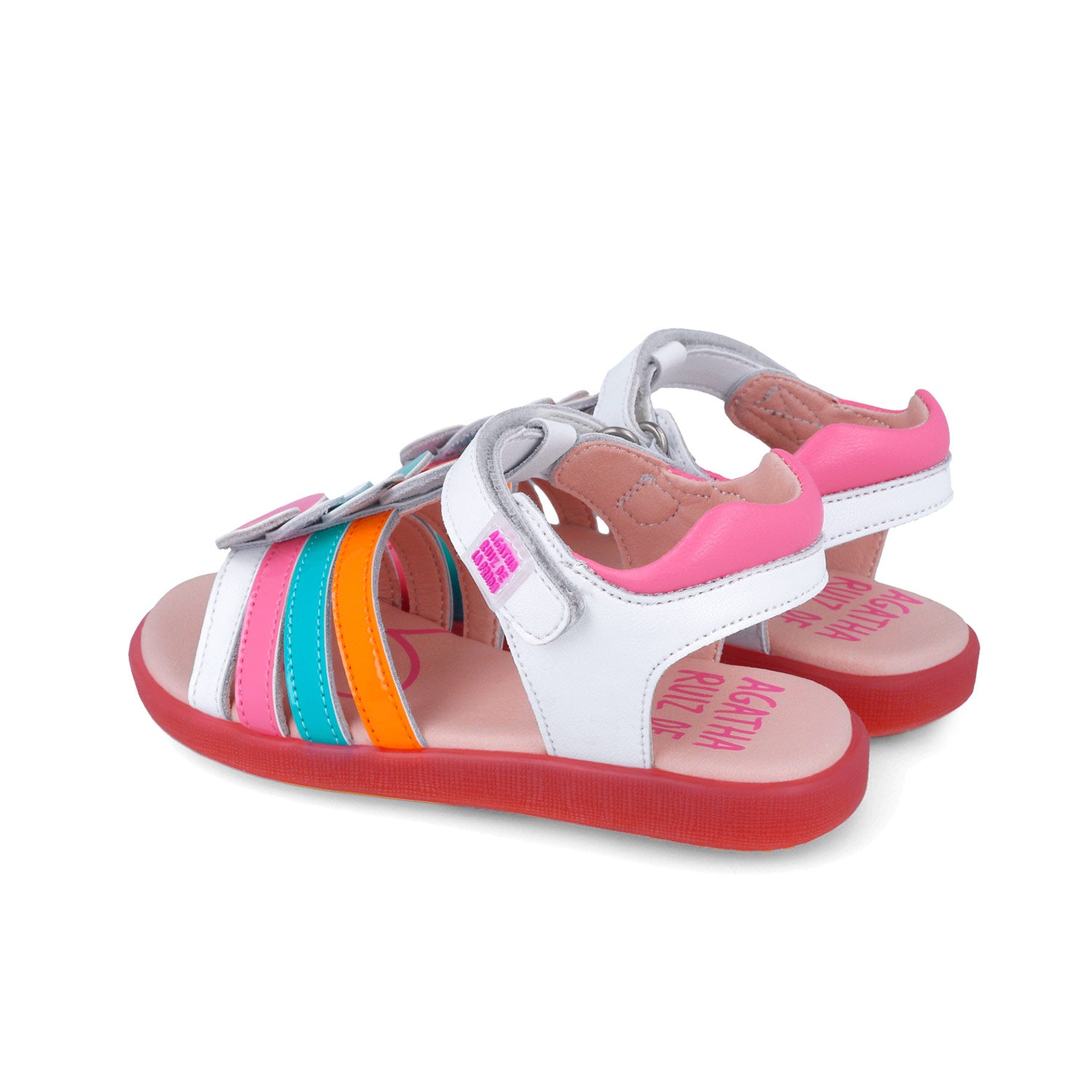 Agatha Ruiz De La Prada 252965-A050 SANDALIA CORAZONES BLANCO