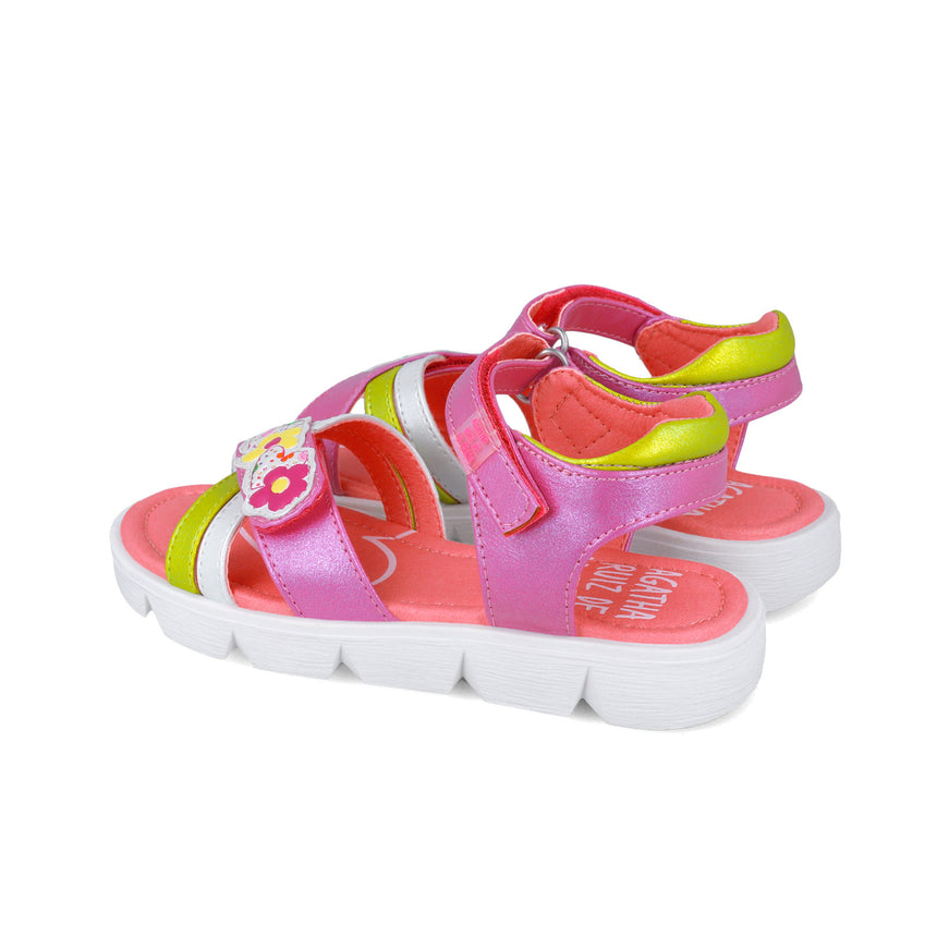 Agatha ruiz de la prada 252970-A146 SANDALIA CRUZADO ICONOS FUCHSIA