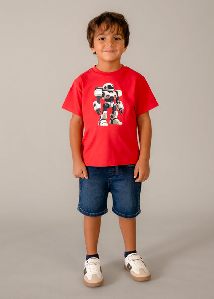 Mayoral Σετ Παιδικά T-shirts Κόκκινο 26-03063-062