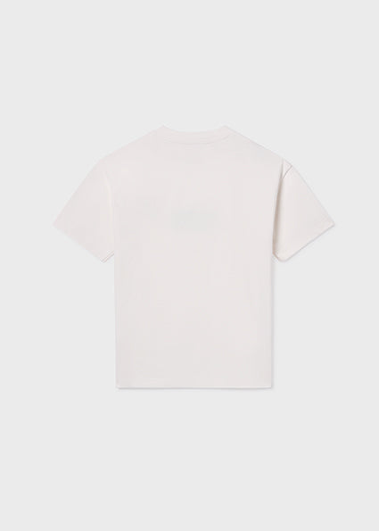 Mayoral Παιδικό T-shirt Εκρού 26-06028-095