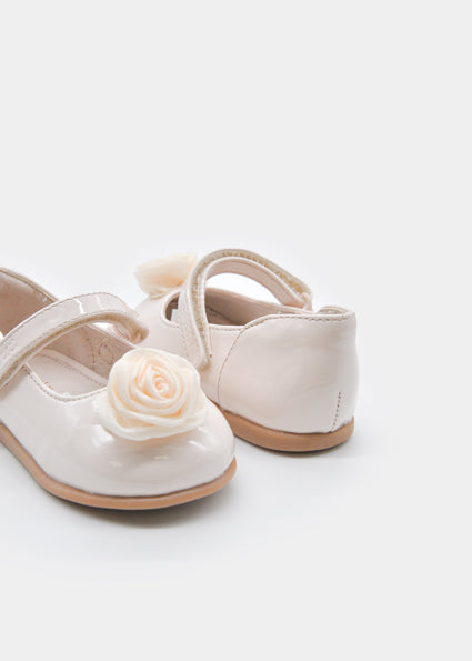 Mayoral bebe μπαλαρινα με λουλουδι 26-41731-025 cream