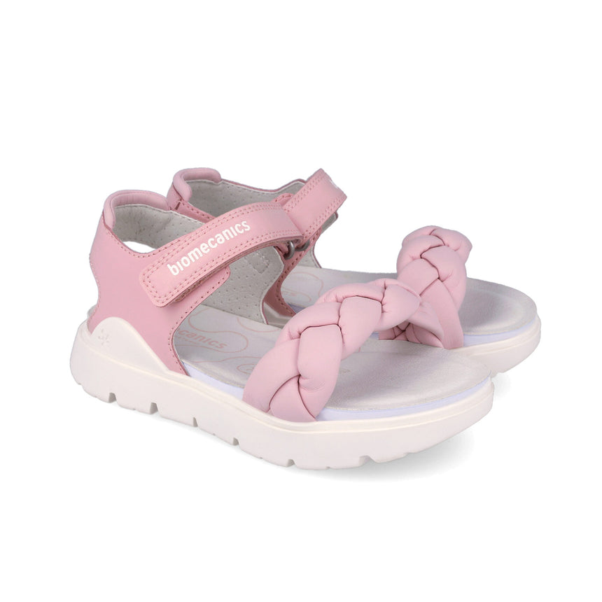 Biomecanics 262220-A032 SANDALIA PALA TRENZA ROSA (SAUVAGE)