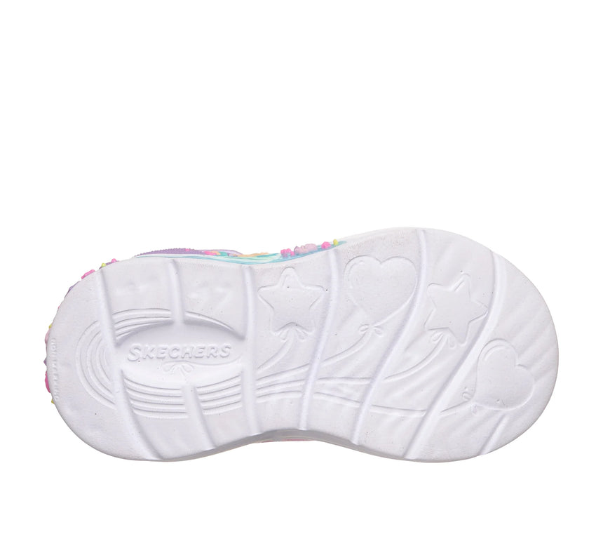 Skechers παιδικά αθλητικά με φωτάκια Μώβ 303061N-LVMT