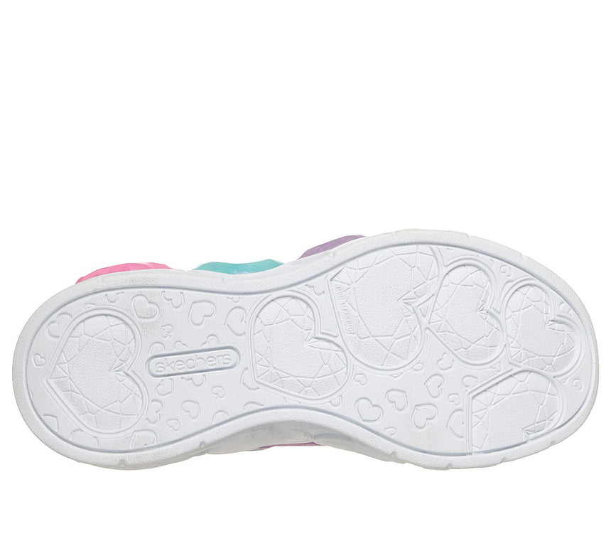 Skechers Heart Lights Παιδικά Αθλητικά με Φωτάκια Μωβ 303266nc/lvmt