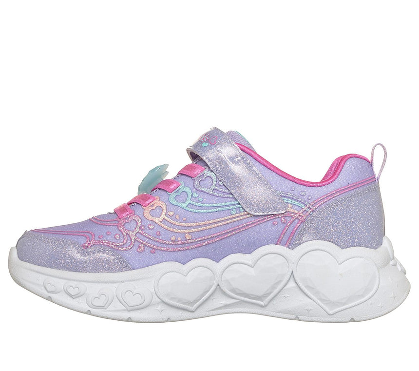 Skechers Heart Lights Παιδικά Αθλητικά με Φωτάκια Μωβ 303266nc/lvmt