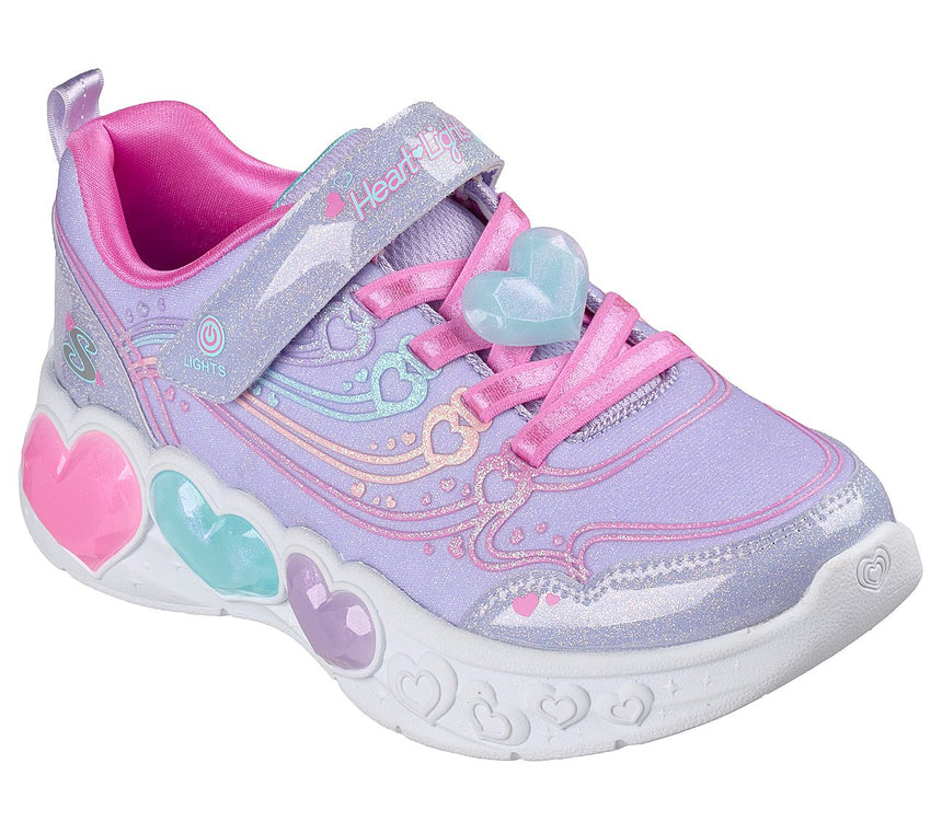 Skechers Heart Lights Παιδικά Αθλητικά με Φωτάκια Μωβ 303266nc/lvmt