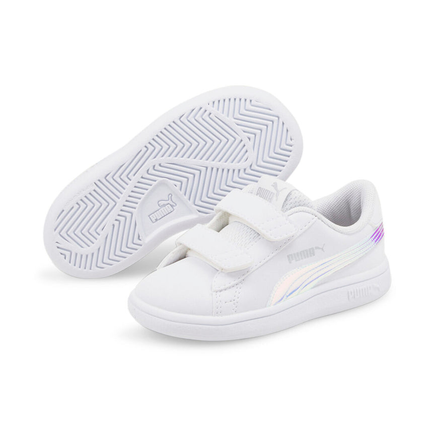 Puma smash v2 holo v inf white -silver