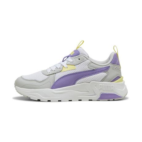 PUMA TRINITY  LITE JR 391443 18 WHITE-LAVENDER ALERT-GRAY