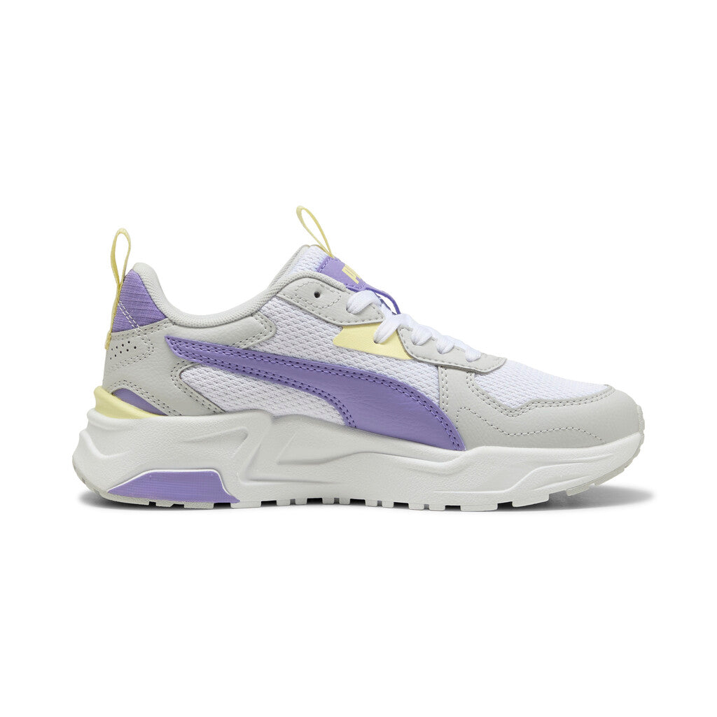 PUMA TRINITY  LITE JR 391443 18 WHITE-LAVENDER ALERT-GRAY