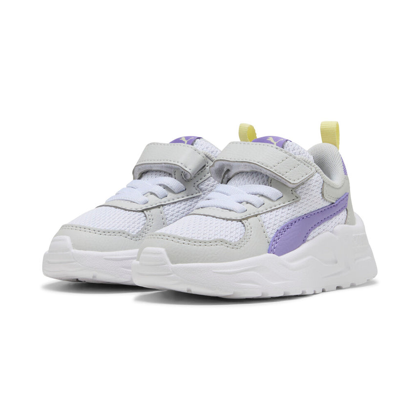 PUMA TRINITY LITE AC+INF 391481 18 WHITE-LAVENDER ALERT-GRAY