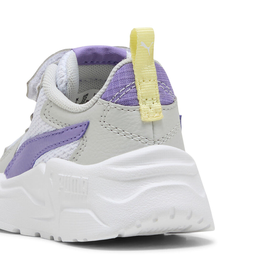 PUMA TRINITY LITE AC+INF 391481 18 WHITE-LAVENDER ALERT-GRAY
