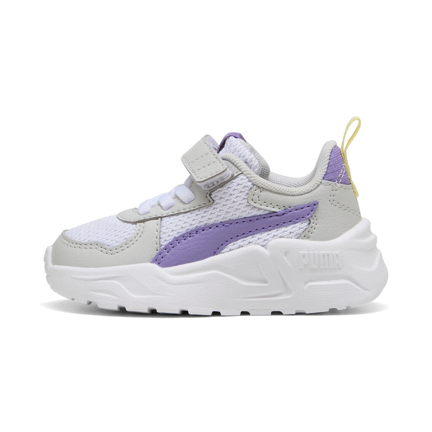 PUMA TRINITY LITE AC+INF 391481 18 WHITE-LAVENDER ALERT-GRAY
