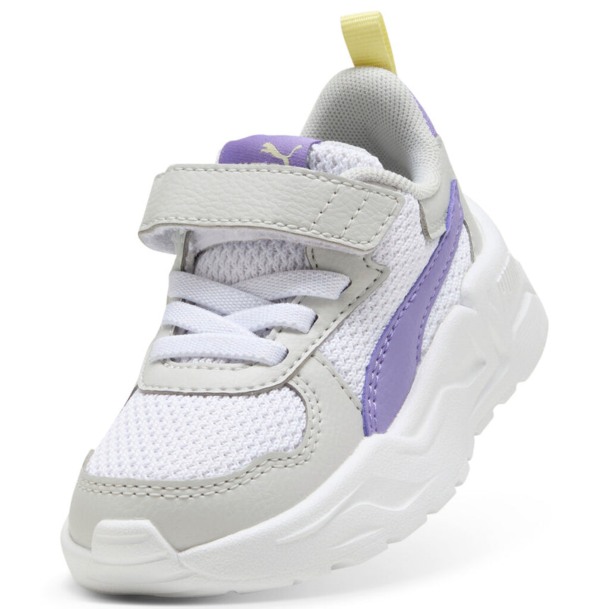 PUMA TRINITY LITE AC+INF 391481 18 WHITE-LAVENDER ALERT-GRAY