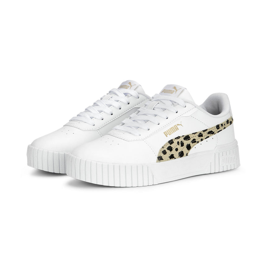 Puma Carina 2.0 Animal Jr White-Granola-Black-Gold
