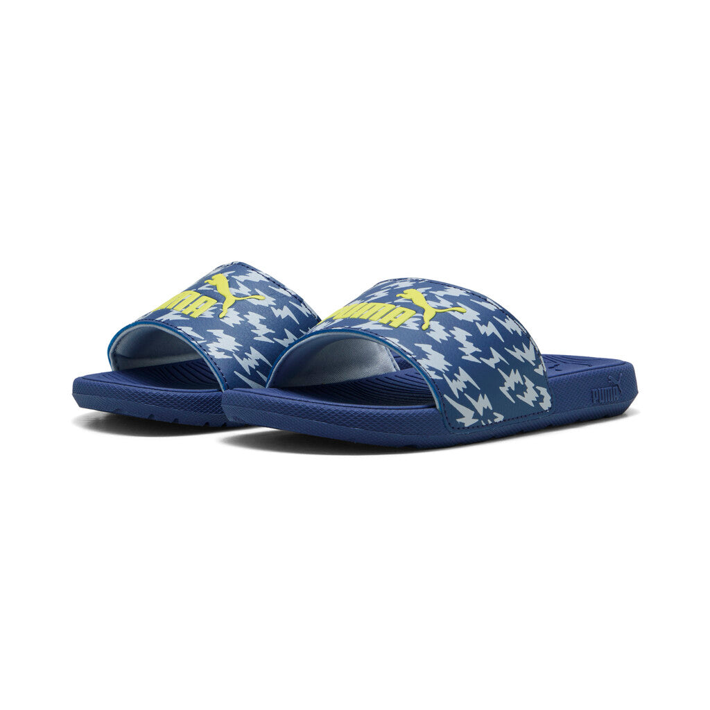 Puma sliders 400910 01 cool cat 2.0 poised 2 racePs blue-lemon παντοφλα