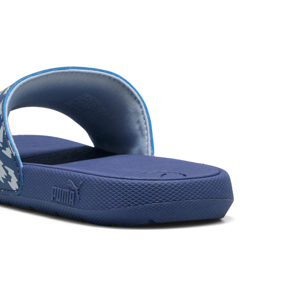 Puma sliders 400910 01 cool cat 2.0 poised 2 racePs blue-lemon παντοφλα