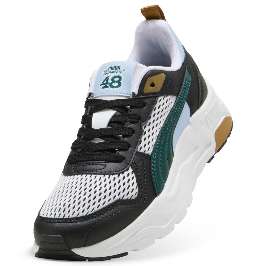 PUMA TRINITY 2 LT RUN FUN JR 402930 02 WHITE-GREEN TERRAIN-BLACK