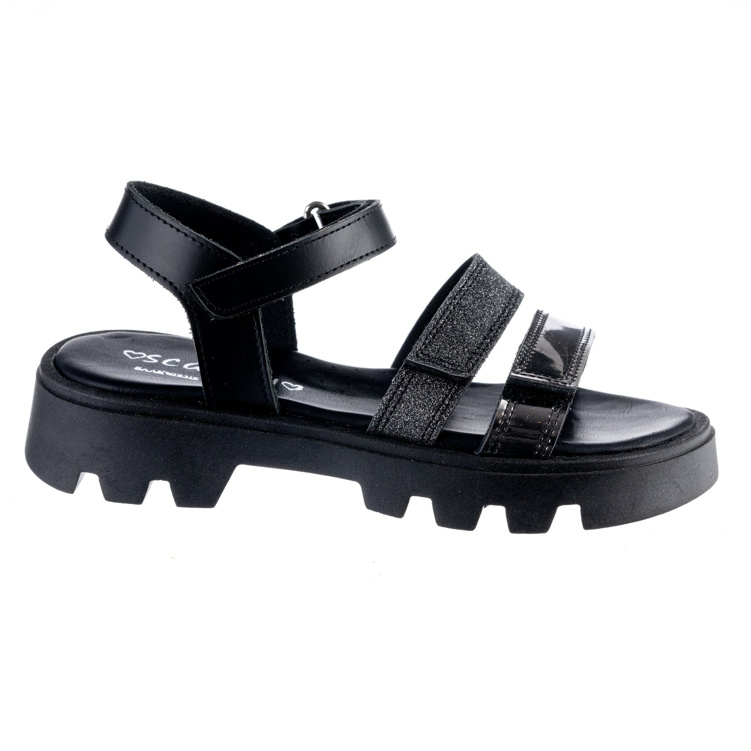 Bonito AK25-41 πεδιλο δερματινο με ανταμια στο πελμα μαυρο