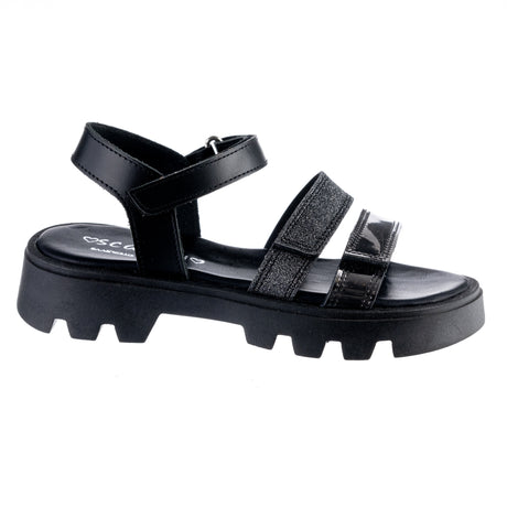 Bonito AK25-41 πεδιλο δερματινο με ανταμια στο πελμα μαυρο