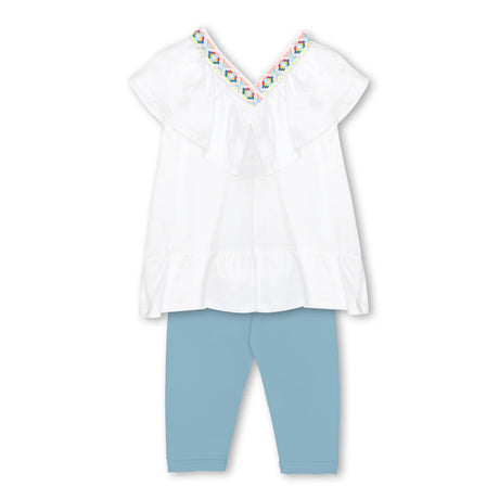 Domer 4386 girl's set white