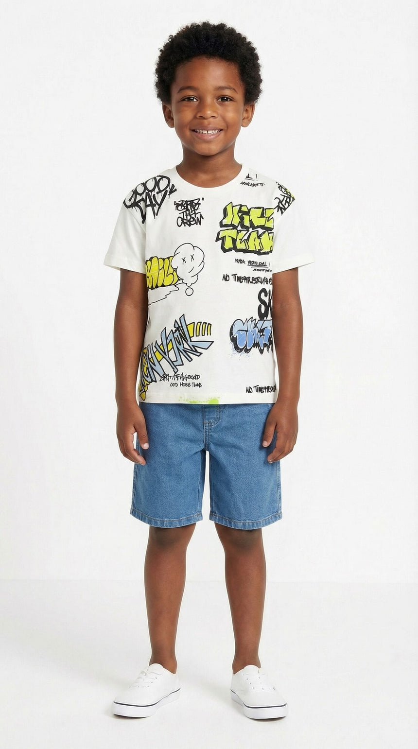 Trax παιδικό αγόρι 49341 Σετ βερμούδα/μπλούζα