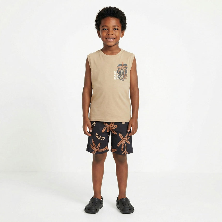 Trax παιδικό αγόρι 49350 Σετ βερμούδα/μπλούζα