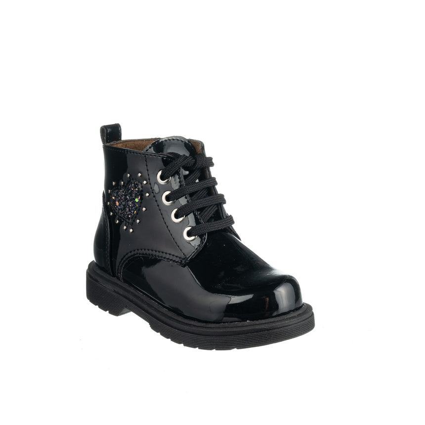 bonito x25-546 μαυρο λουστρινη καρδουλα