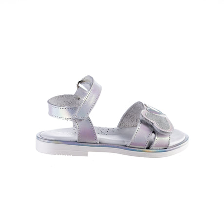 Bonito πεδιλο ΑΚ25-565 δερματινο με ανατομια στο πελμα ιριδιζον