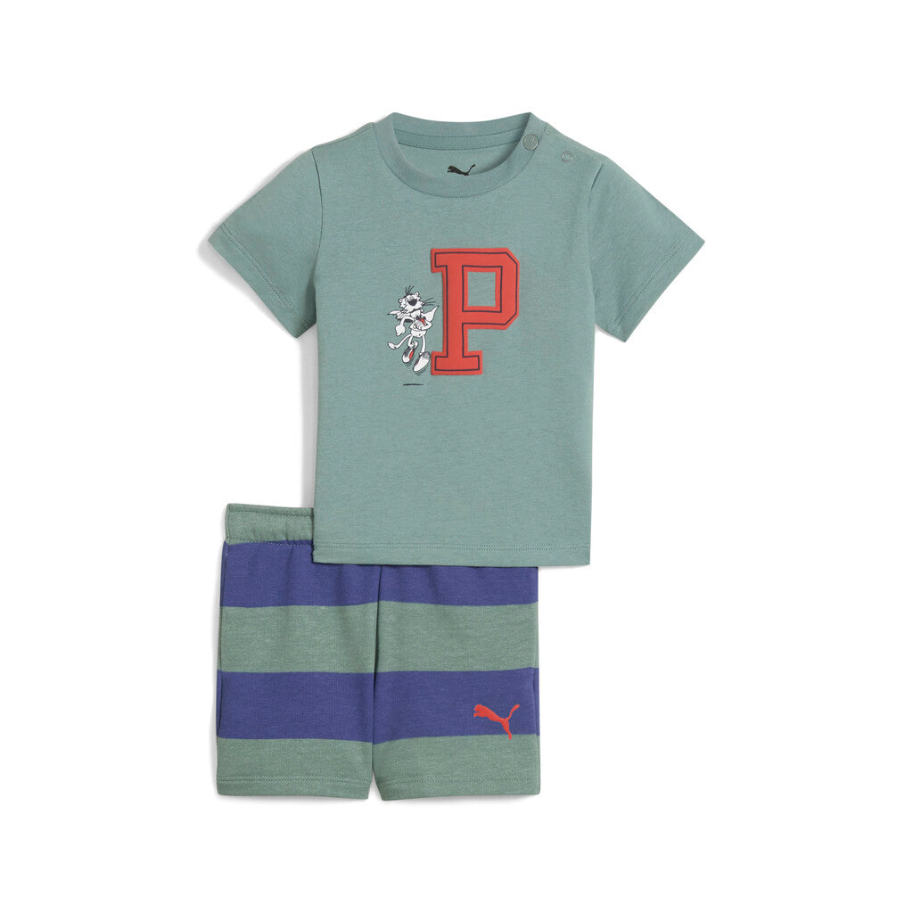 Puma Tee & Shorts Set 630986 30 green moon