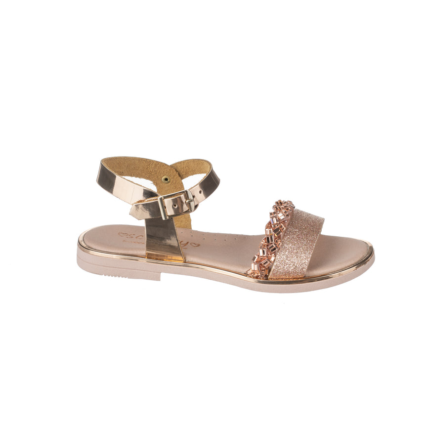 Bonito πεδιλο baby κοριτσι χαλκος περλα ΑΚ26-77Α