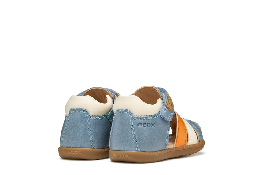 Geox Παιδικό Παπουτσοπέδιλο για Αγόρι Sky/Orange B254VA 0CL78 CE42T