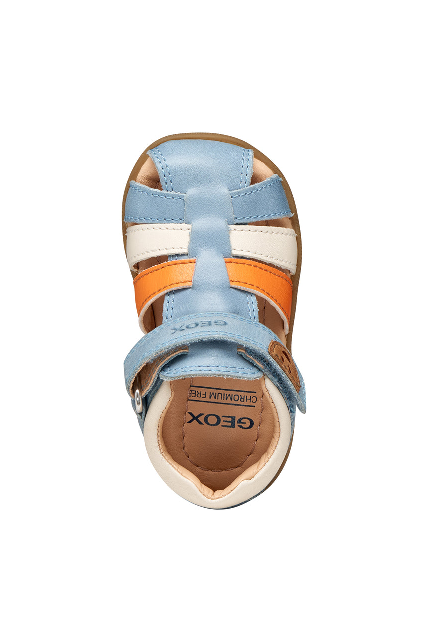 Geox Παιδικό Παπουτσοπέδιλο για Αγόρι Sky/Orange B254VA 0CL78 CE42T