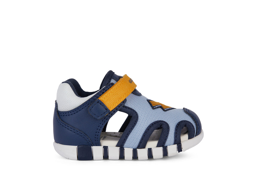 Geox Παπουτσοπεδιλο B Sandal Iupidoo B-Mesh+Gbk B455PB 01454 CB42V Lt Navy/Yellow