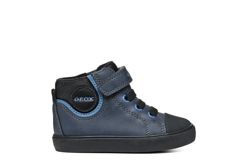 Geox B Gisli Παιδικά Sneakers High με Σκρατς Navy Μπλε b461nc0mefuc0693