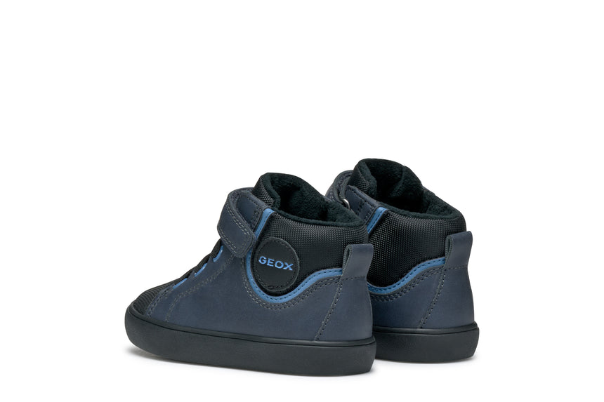 Geox B Gisli Παιδικά Sneakers High με Σκρατς Navy Μπλε b461nc0mefuc0693