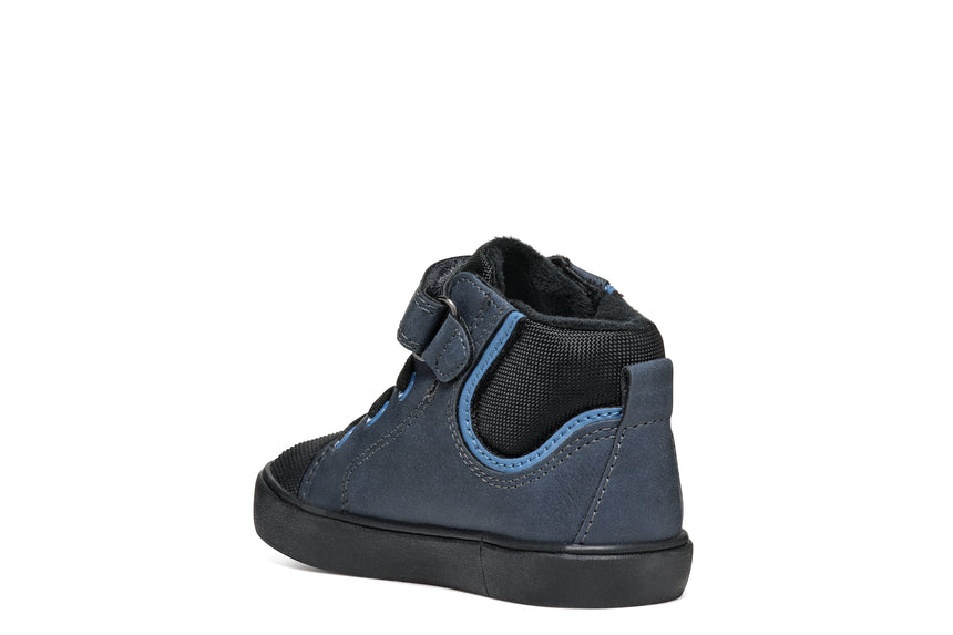 Geox B Gisli Παιδικά Sneakers High με Σκρατς Navy Μπλε b461nc0mefuc0693