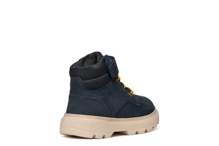 GEOX B4662B032FUC0045 KIDDARTAH Δερμάτινα Παιδικά Μποτάκια Μπλε